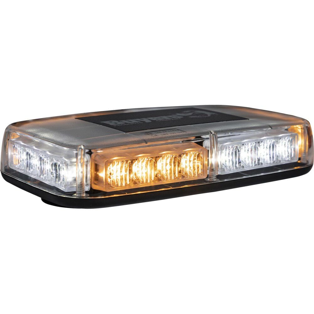 Buyers Products Company 11 Inch Rectangular Multi-Mount LED Mini Light Bar Amber and Clear – 8891042
