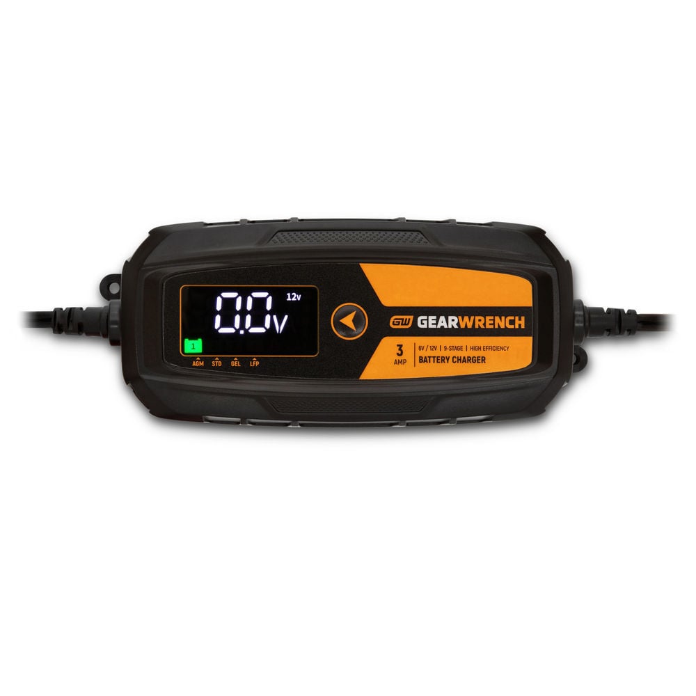 GEARWRENCH 3A 6V/12V Battery Charger and Maintainer, large image number 1