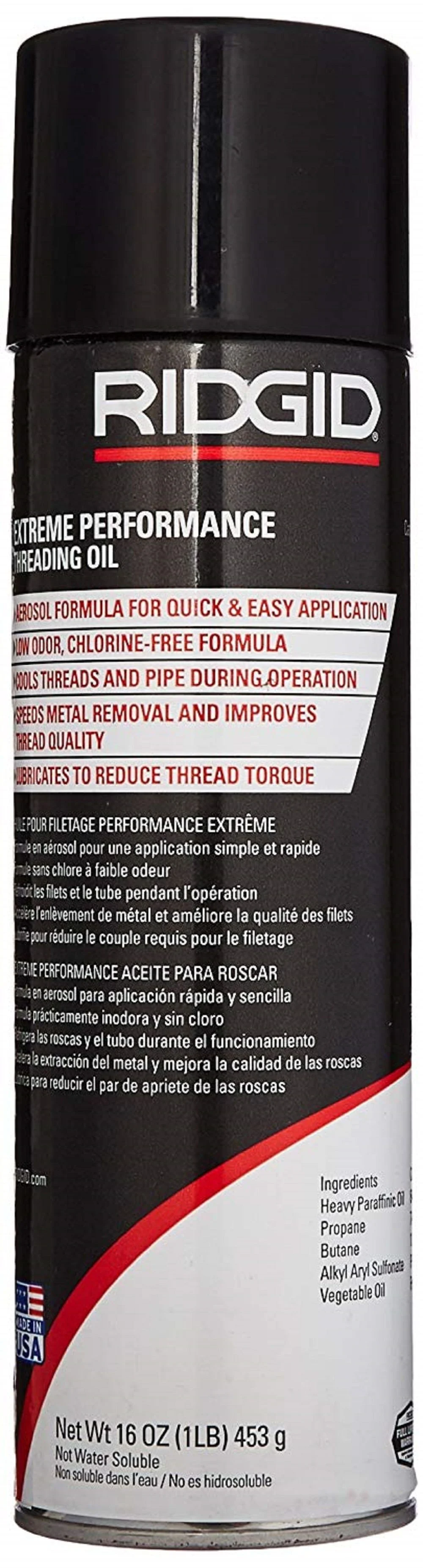 Ridgid Aerosol Thread Cutting Oil, large image number 1