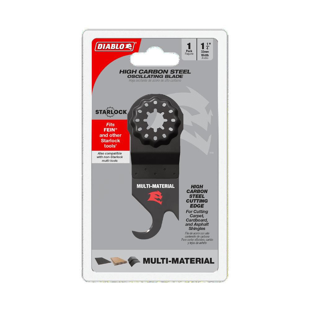 Diablo Tools 1-1/4in Starlock HSC Oscillating Hook Knife Blade for Multi-Materials, large image number 3