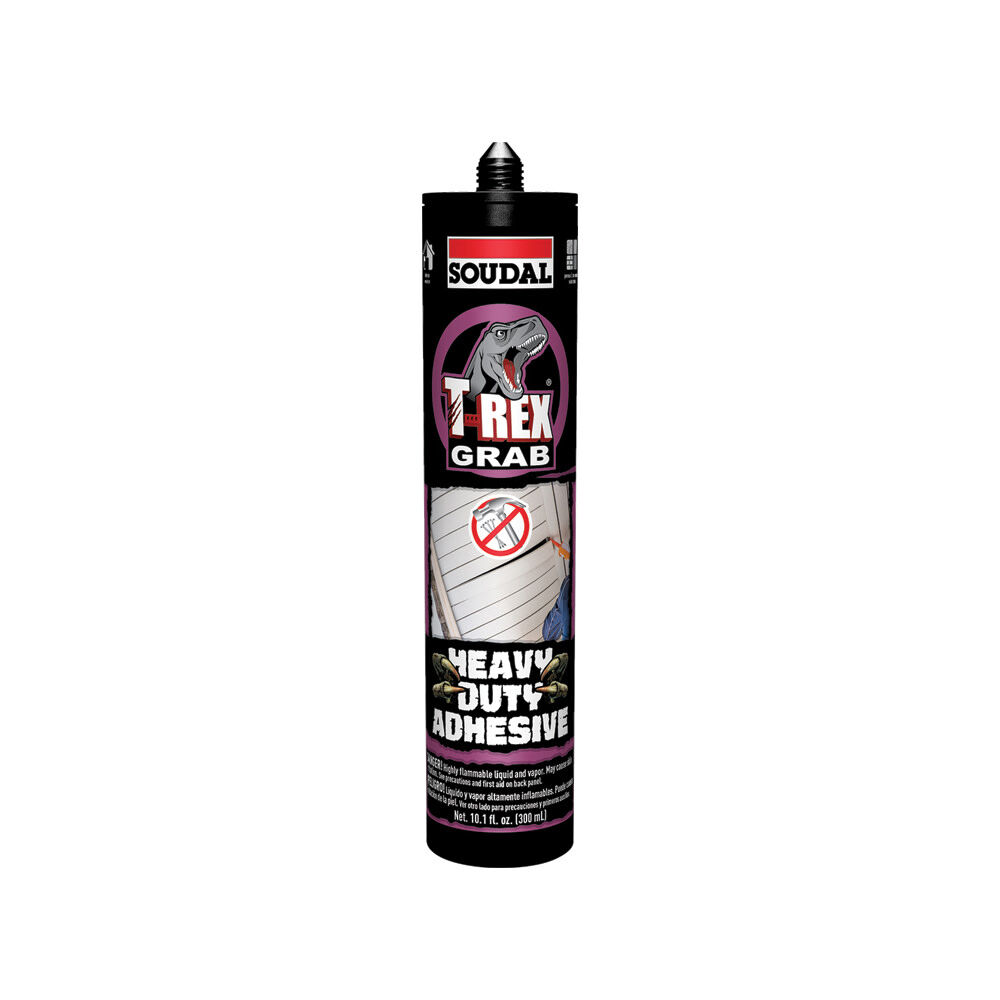 Soudal T-REX Grab 10 Oz Cartridge Heavy Duty Construction Adhesive, 12 Pack, large image number 2