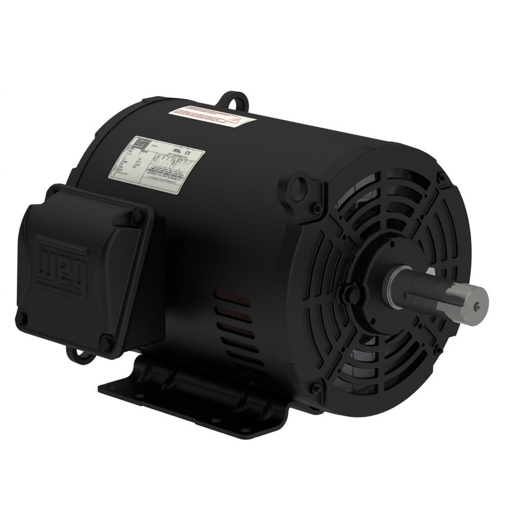 WEG 230-460 3HP 1760 Rpm General Purpose Compressor Electric Motor, large image number 1