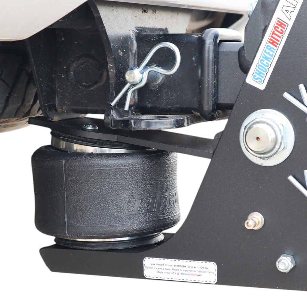 Shocker Hitch 14K 2 1/2 Inch Max Black Air Receiver Hitch & Chrome Combo Sway Bar Tab Ball Mount 2 Inch & 2 5/16 Inch Hitch Balls, large image number 7