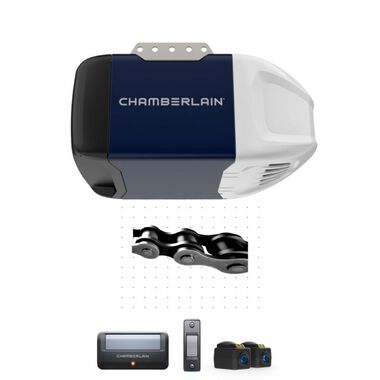Chamberlain Garage Door Opener 1/2 HP Durable Chain Drive