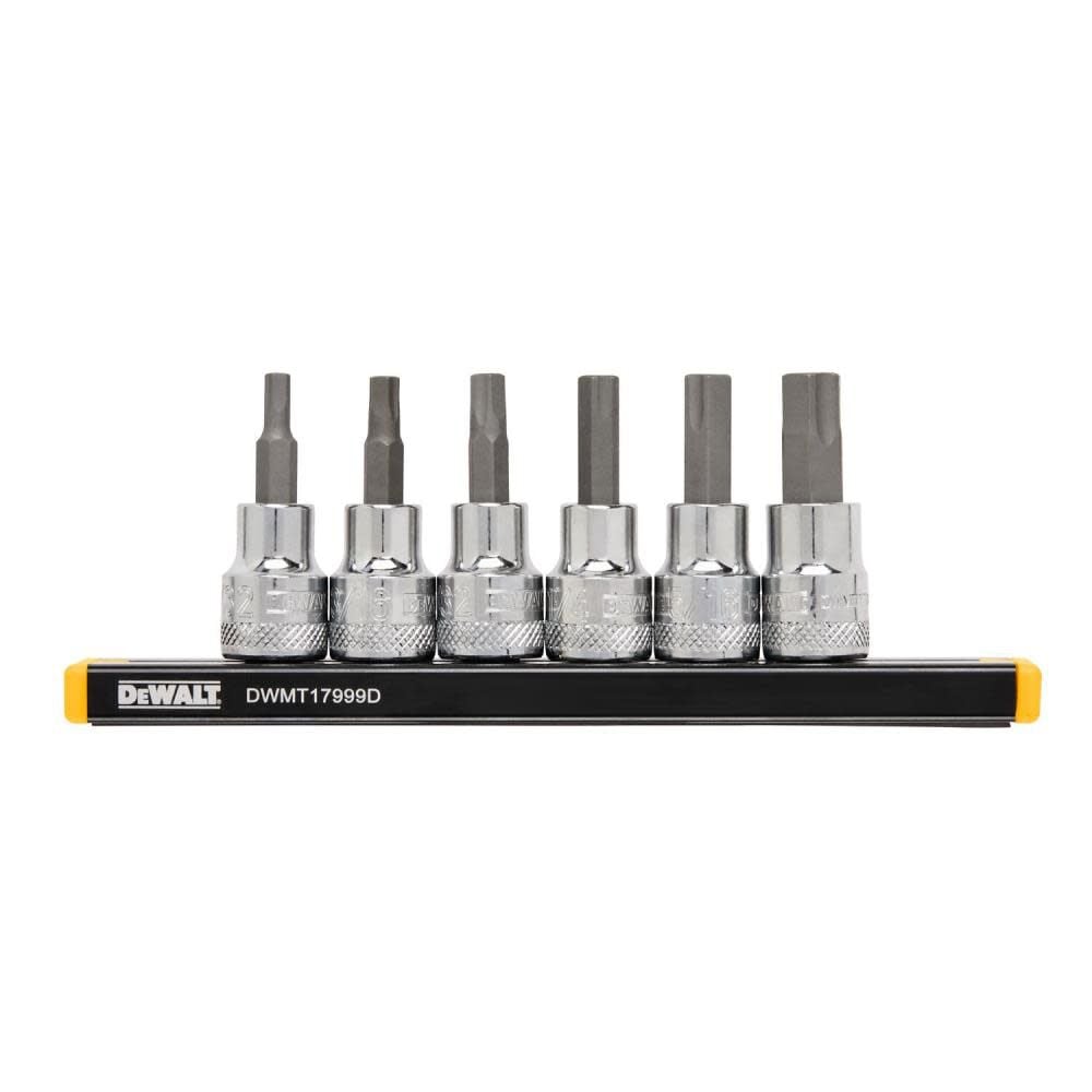 DEWALT 3/8in Drive SAE Hex Bit Socket Set 6pc - DWMT17000