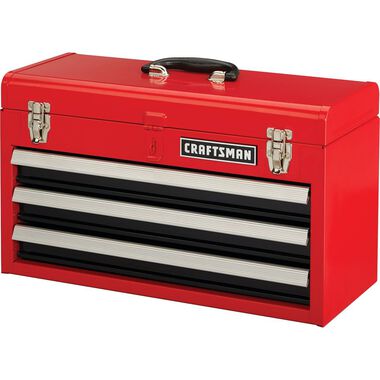 CRAFTSMAN 20 Inch Wide 3 Drawer Metal Tool Box With Ball-Bearing Drawers