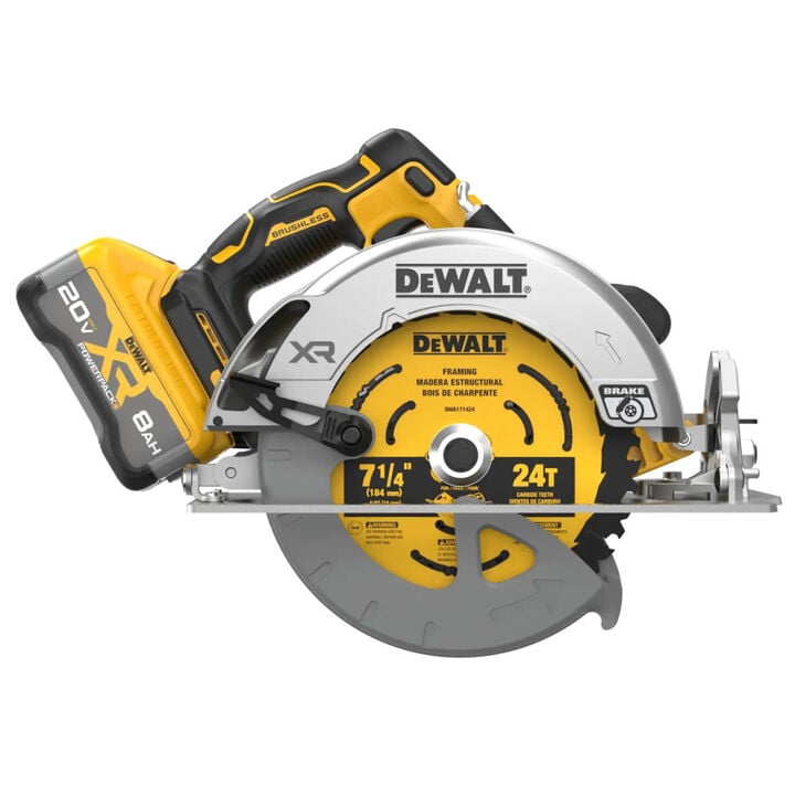 DEWALT 20V MAX XR 7-1/4 Inch Circular Saw Kit & ELITE SERIES 60T Blade Bundle, large image number 2