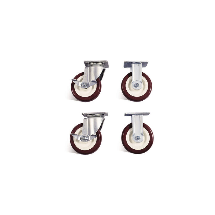 Knaack Model 516 6in Poly Caster Set with Brakes