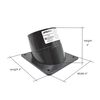 Big Horn 4 Inch Black ABS Plastic Dust Port with 4 Mounting Holes, small image number 6