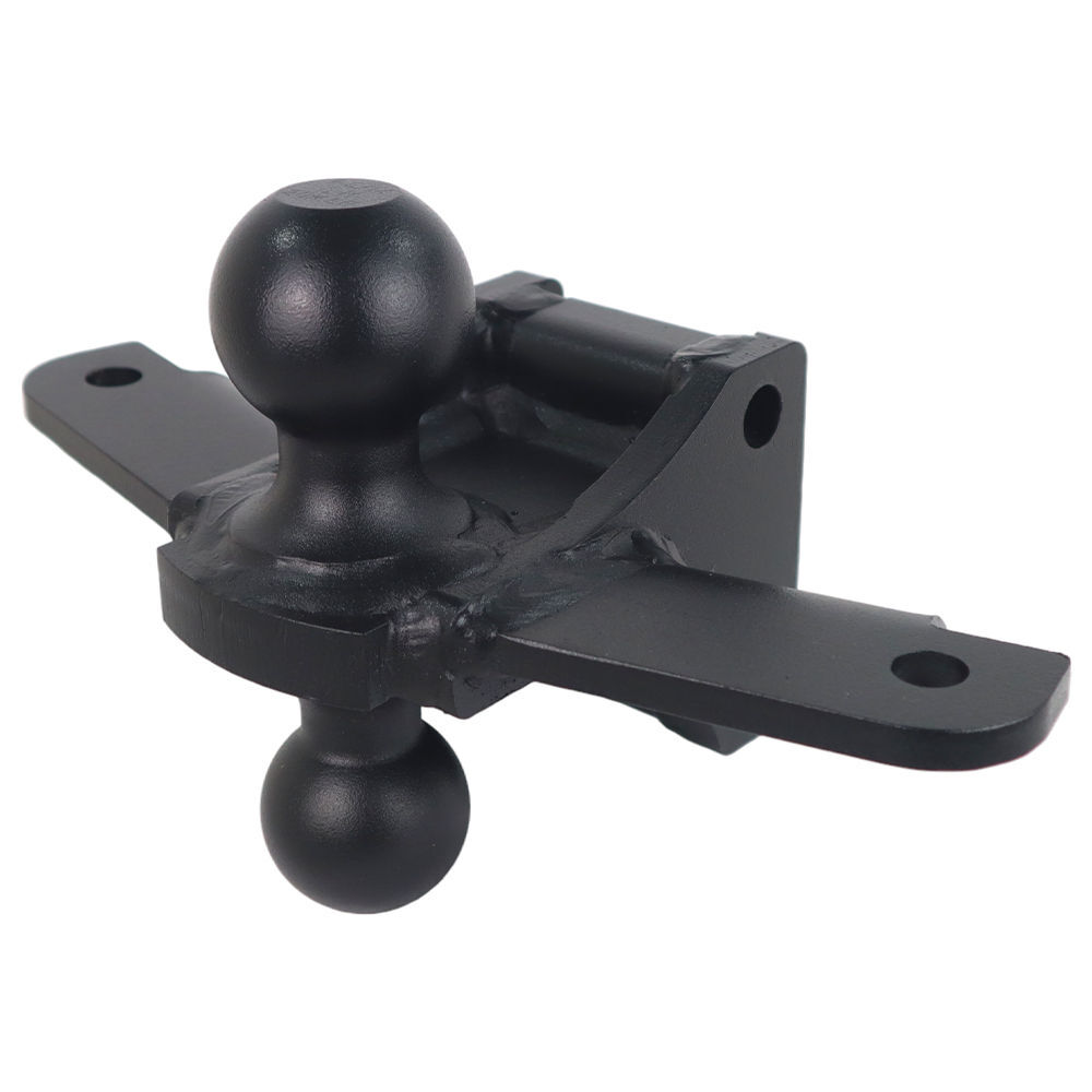 Shocker Hitch 14K 2 Inch Max Black Air Receiver Hitch & Black Combo Sway Bar Tab Ball Mount 2 Inch & 2 5/16 Inch Hitch Balls, large image number 5