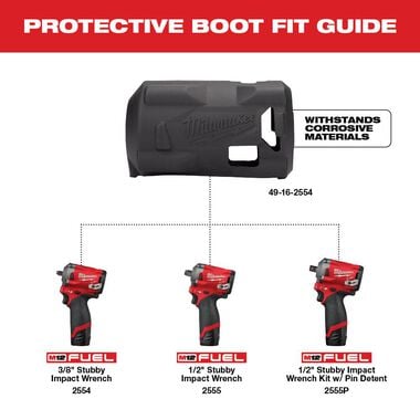 Milwaukee M12 FUEL Stubby Impact Driver Protective Boot, large image number 1