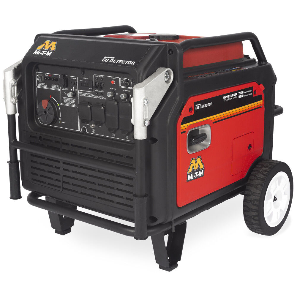 Mi T M 7,300 Watt Gas Powered 50-State Portable Inverter Generator with CO Detector, large image number 1
