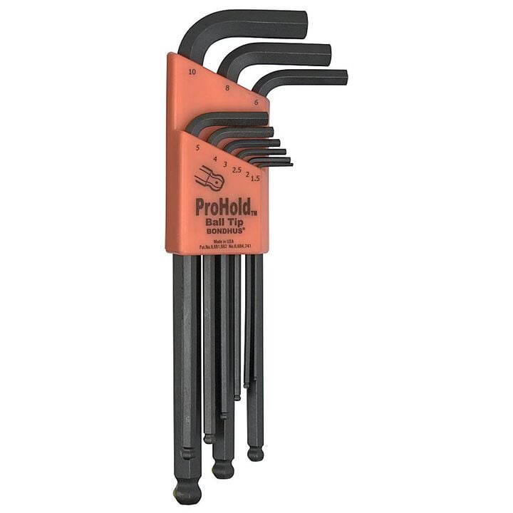 Bondhus Set 9 ProHold Balldriver L-wrenches, large image number 0