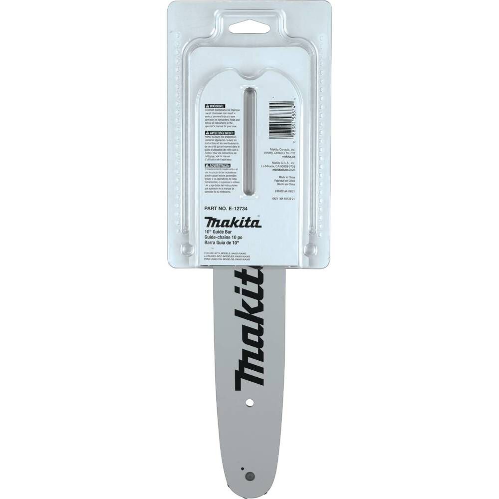 Makita 10 Inch Guide Bar, 3/8 Inch Low Profile Pitch, .050 Inch Gauge, large image number 2