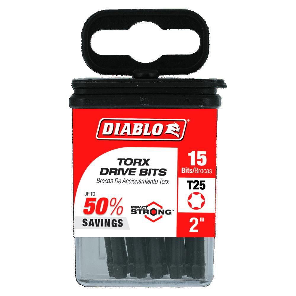 Diablo Tools 2 Inch #25 Torx Drive Bits 15 Pack, large image number 2