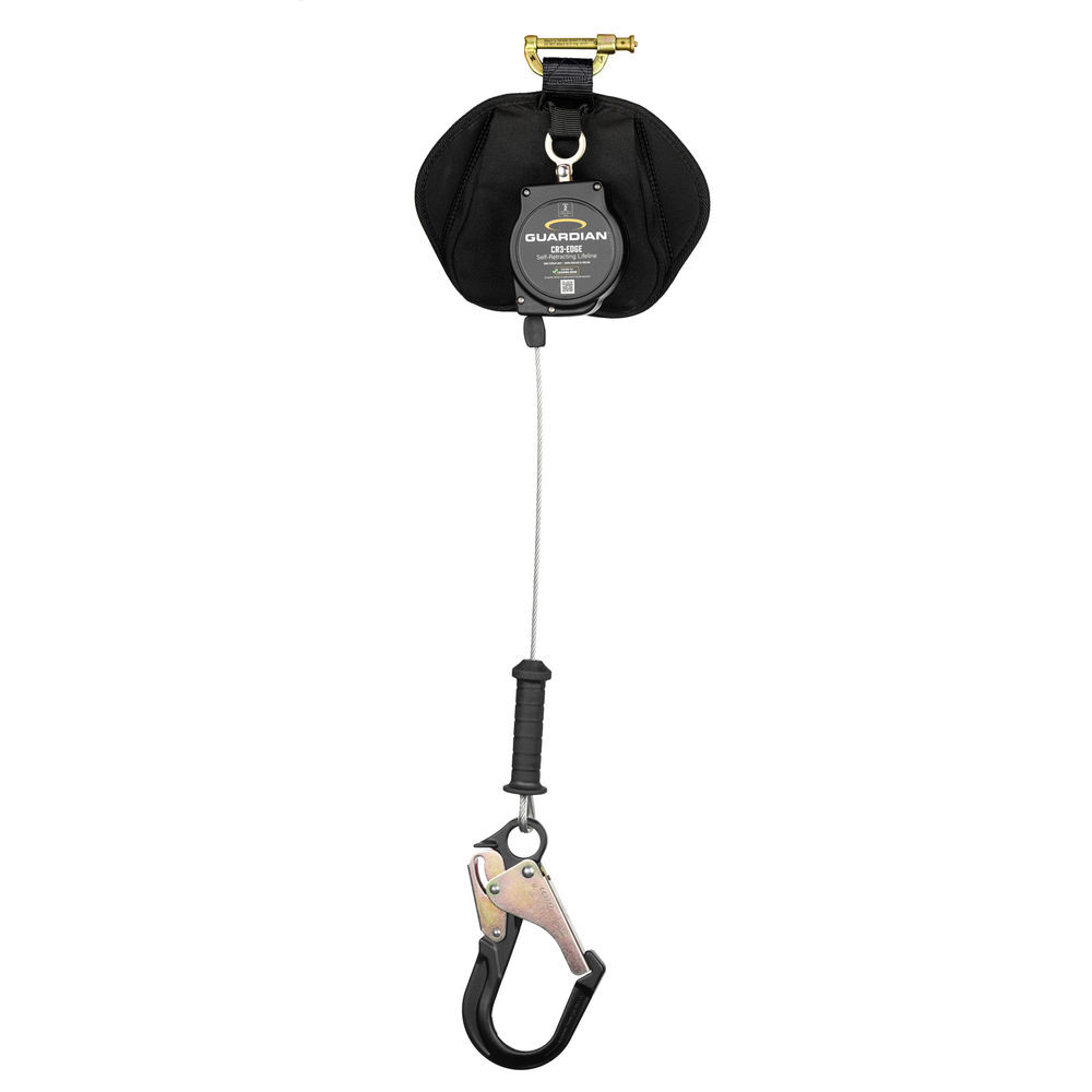 Guardian Fall Protection Class 2, CR3 Edge Self-Retracting Lifeline Single Leg Aluminum Rebar Hook, large image number 1