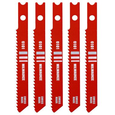 Milwaukee 2-3/4 in. 14 TPI High Speed Steel Jig Saw Blade 5PK, large image number 8