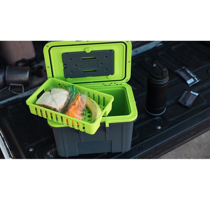Pelican Plastic Personal Cooler with Handle, 8 Quart, White and Gray, large image number 10