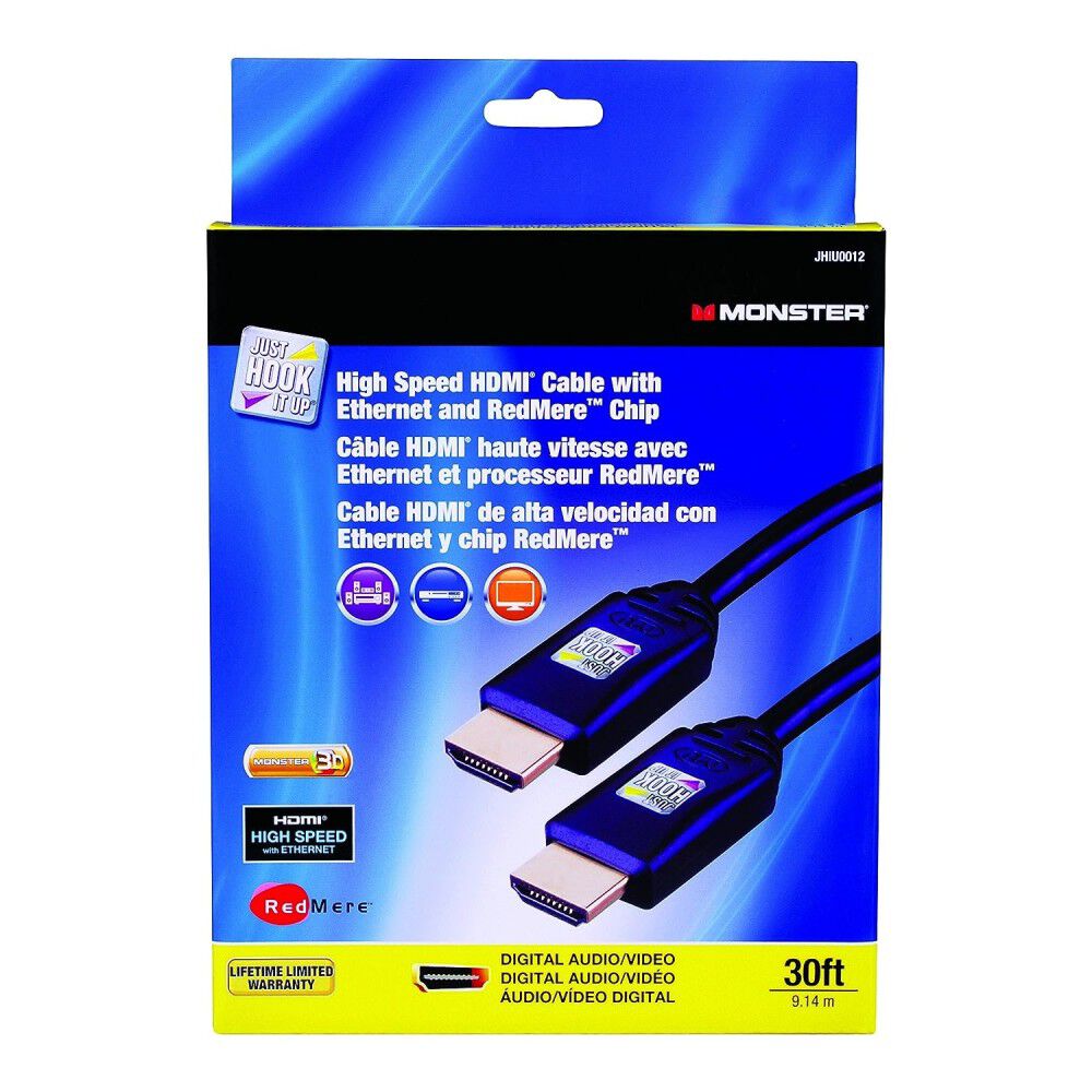Vanco 30ft HDMI Cable with Ethernet and RedMere Chip, large image number 2