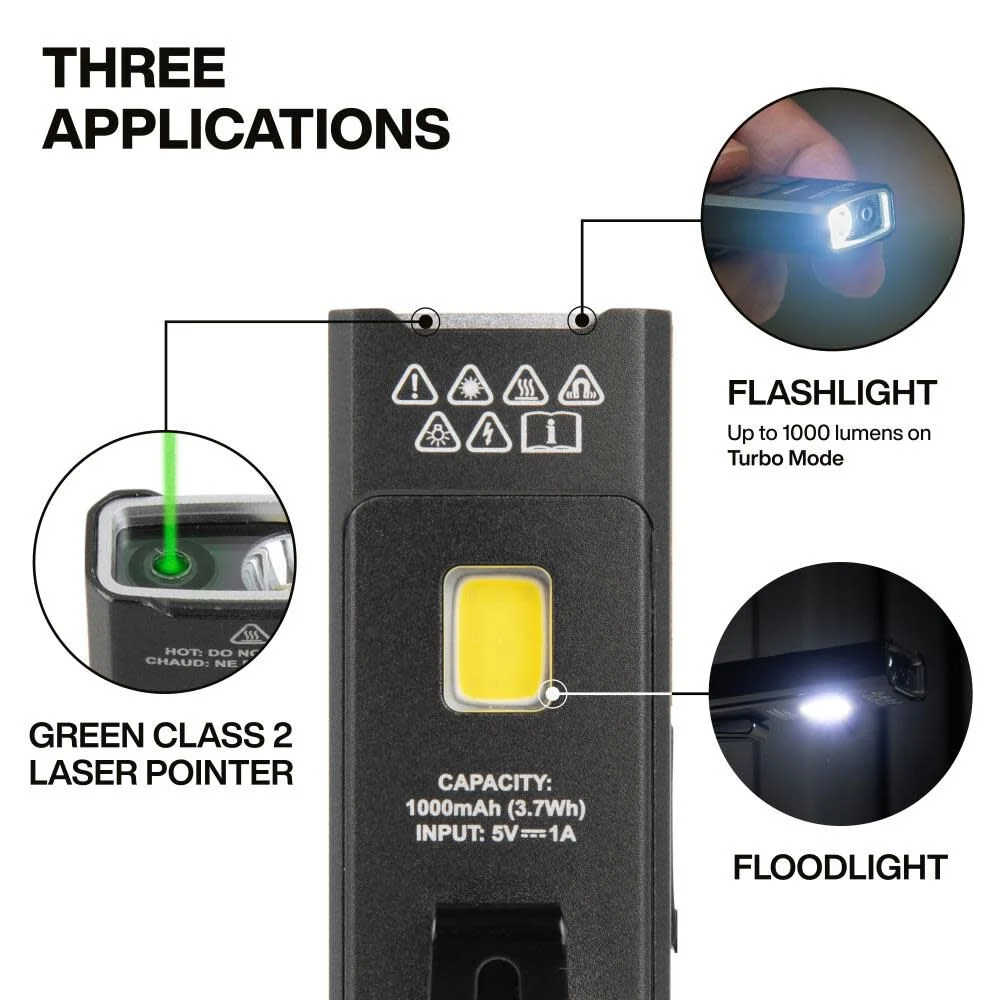 Klein Tools LED Pocket Flashlight with Laser, large image number 2