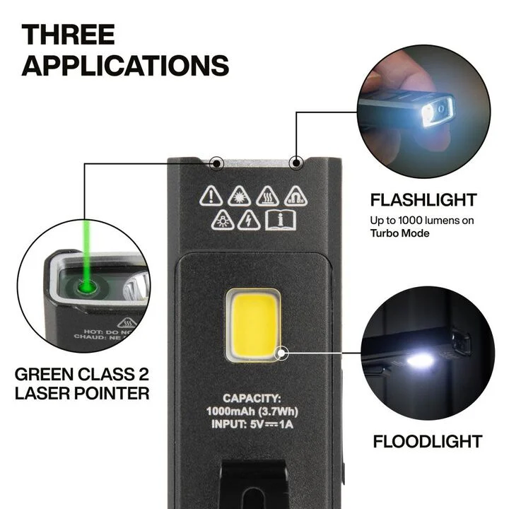 Klein Tools LED Pocket Flashlight with Laser, large image number 1