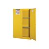 Justrite 45 Gallon Yellow Self Close Flammable Cabinet, small image number 3