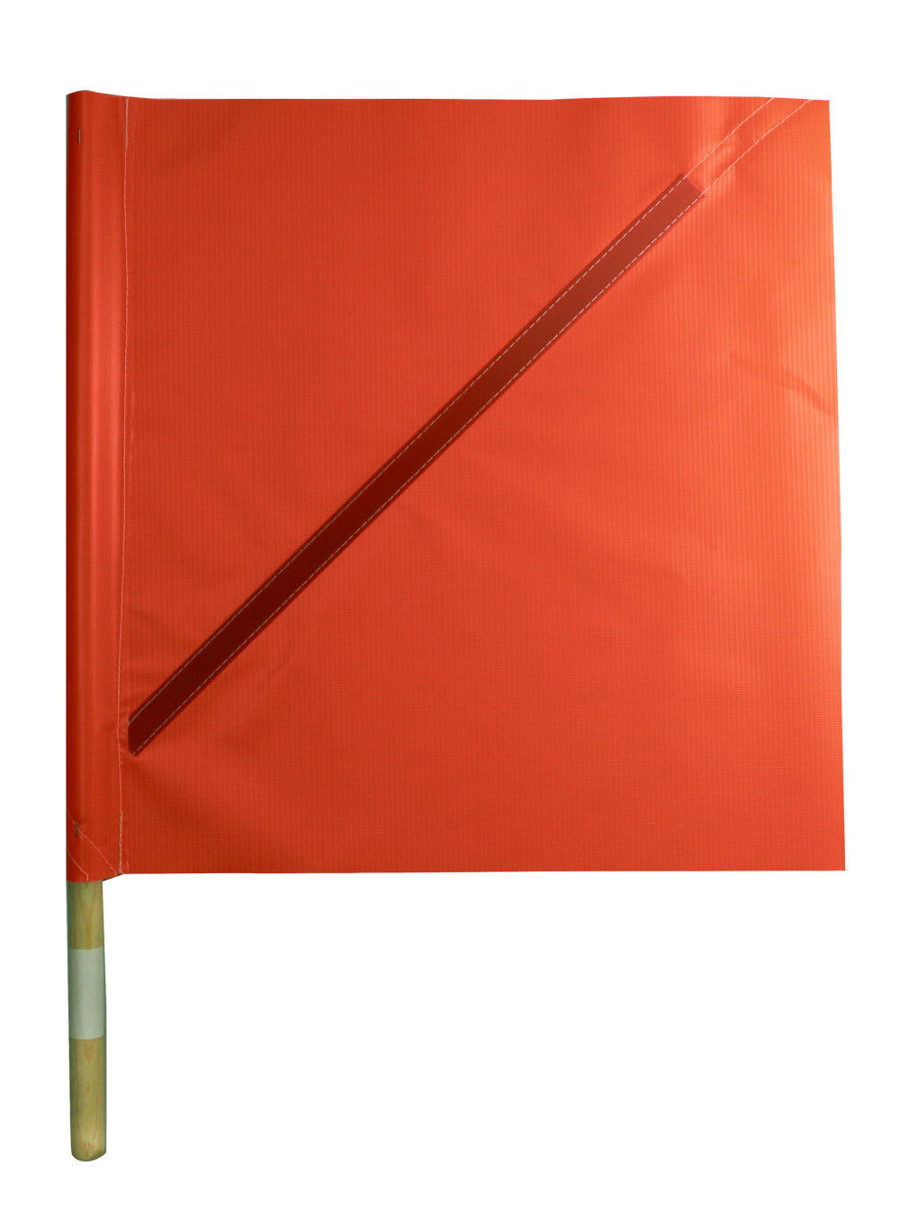 C H Hanson Traffic Flag with 24 Inch Wood Handle, Mesh Flag, large image number 1