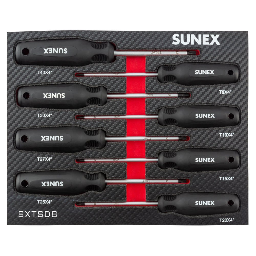 Sunex Torx Magnetic Screwdriver Set 8 Pieces, large image number 2