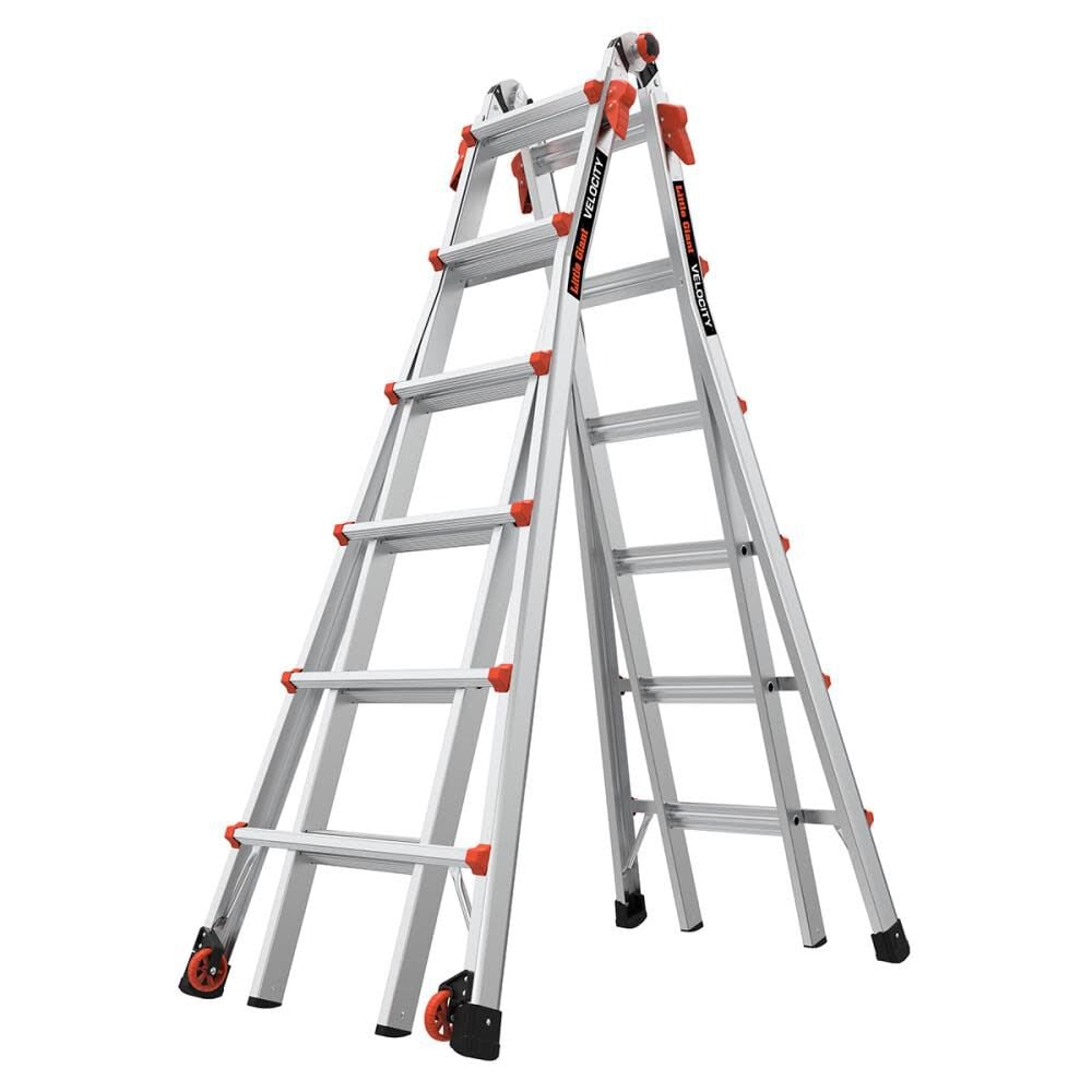 Little Giant Safety Velocity Model 26 300 lb Rated Type-1A Multi-Use Ladder – 15426-001