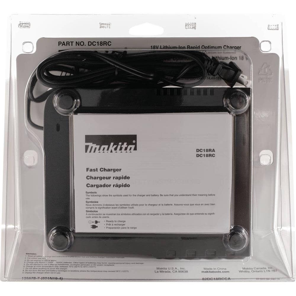 Makita 18V LXT Lithium-Ion Rapid Optimum Charger, large image number 10