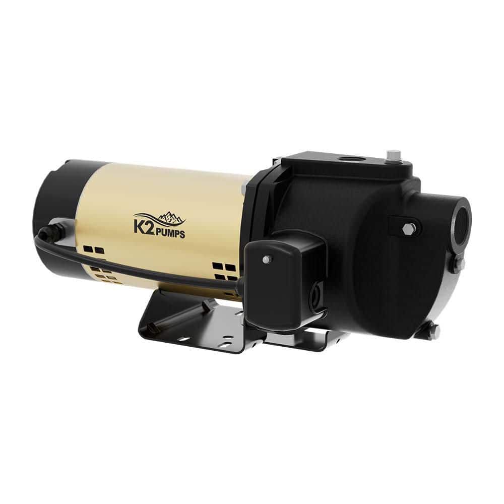 K2 Pumps 3/4 HP ODP 115V/230V Cast Iron Shallow Well Jet, large image number 1