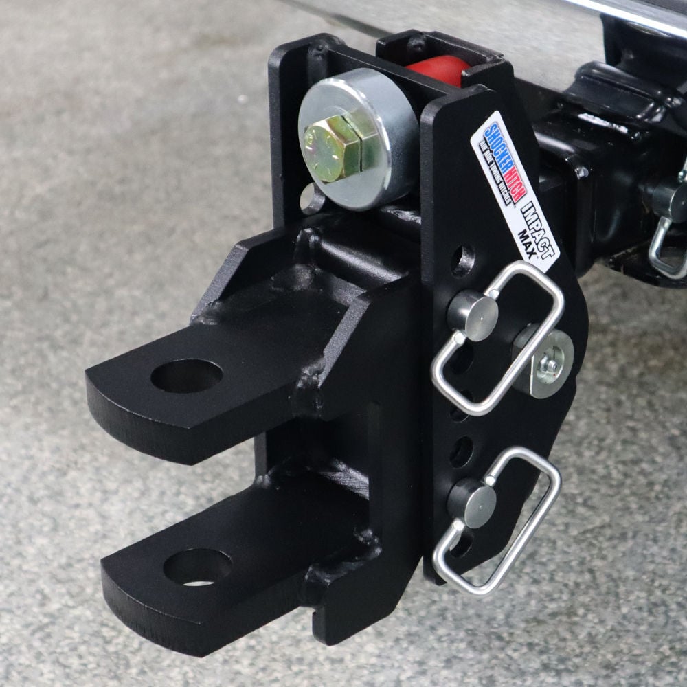 Shocker Hitch 20K Impact Max 2 Inch Cushion Hitch & Clevis Pin Mount with 1-1/2 Inch Holes, large image number 2