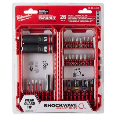 Milwaukee SHOCKWAVE Impact Duty Drive and Fasten Set  26PC, large image number 11
