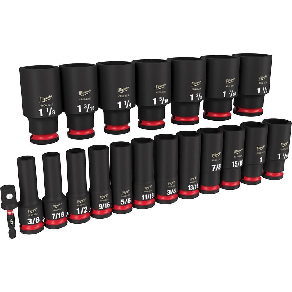 Milwaukee Impact Socket 19PC 1/2in Drive SAE DP 6Point Tool Set, large image number 3