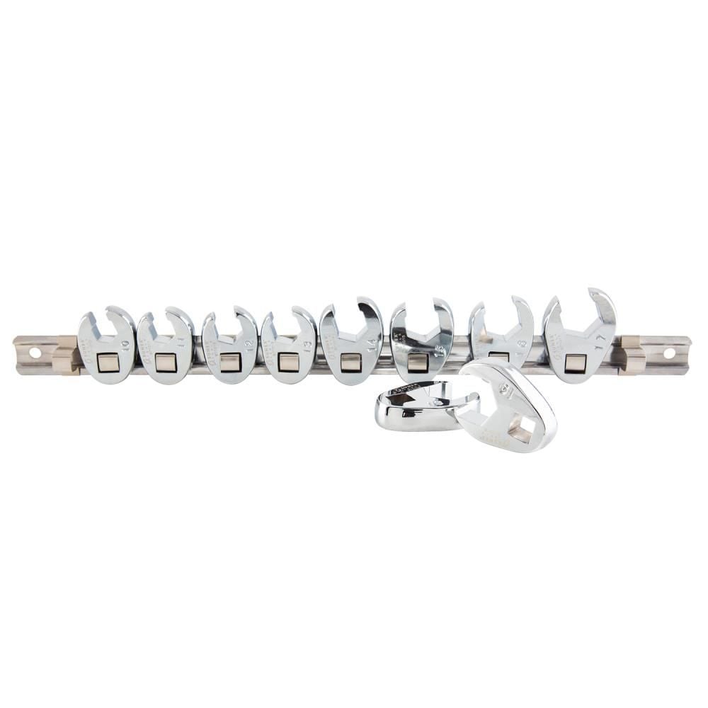 Sunex 3/8 In. Drive Metric Crowfoot Wrench Set 10 pc., large image number 1