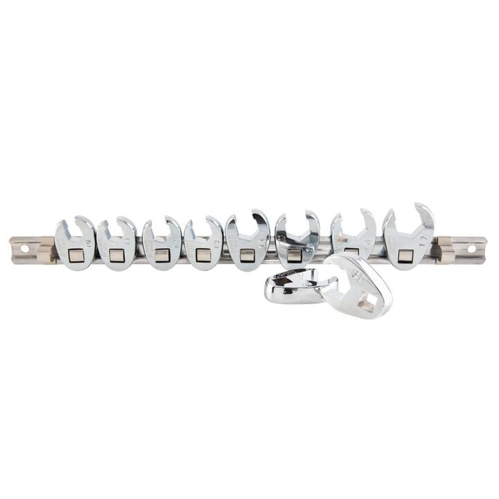 Sunex 3/8 In. Drive Metric Crowfoot Wrench Set 10 pc.