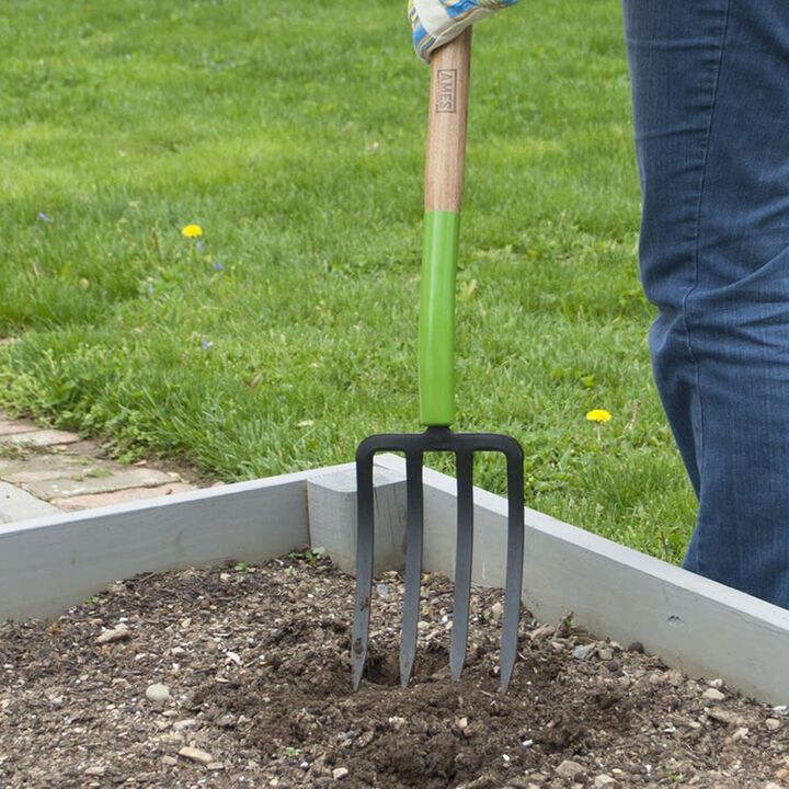 Ames 4-Tine Spading Fork with Ergonomic D-Top Grip on Hardwood Handle, large image number 1