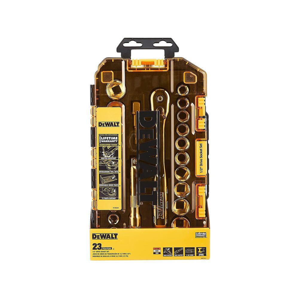 DEWALT 23 piece 1/2 In. Drive Socket Set, large image number 7