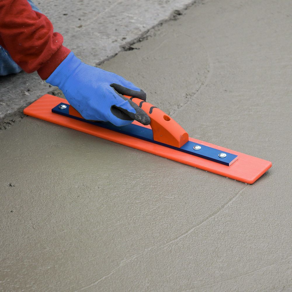 Kraft Tool Co Orange Thunder 16 in x 3 in Hand Float with ProForm Handle, large image number 4