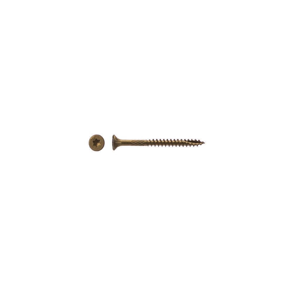 Western Builders Supply 1-3/4 In. Bronze Plated Exterior Star Drive Flat Head Wood Screw, large image number 1
