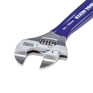 Klein Tools Slim-Jaw Adjustable Wrench 6in, large image number 4