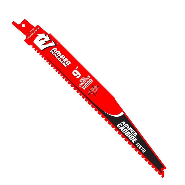 Diablo Tools 9 Inch 5/7 TPI Carbide Teeth Reciprocating Saw Blade for Nail-Embedded Wood, 3 Pack