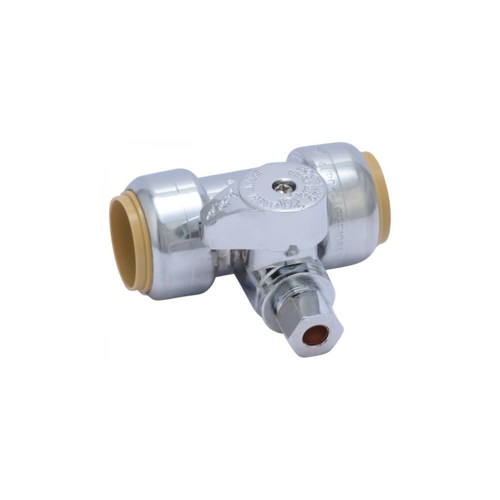 Sharkbite PTC 3/4in x 3/4in x 1/4in Brass Tee Stop, large image number 1