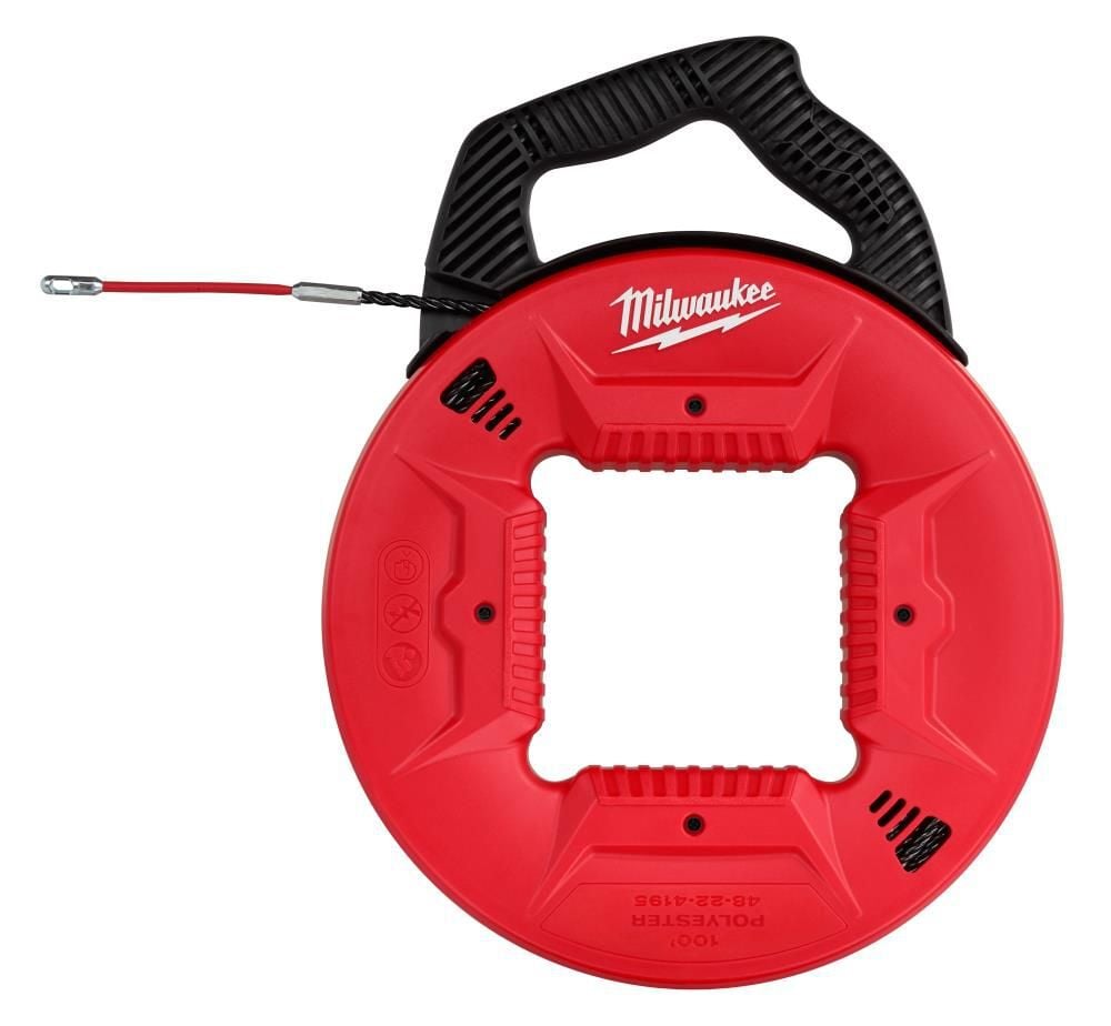 Milwaukee 100 Ft. Polyester Fish Tape with Flexible Metal Leader, large image number 1