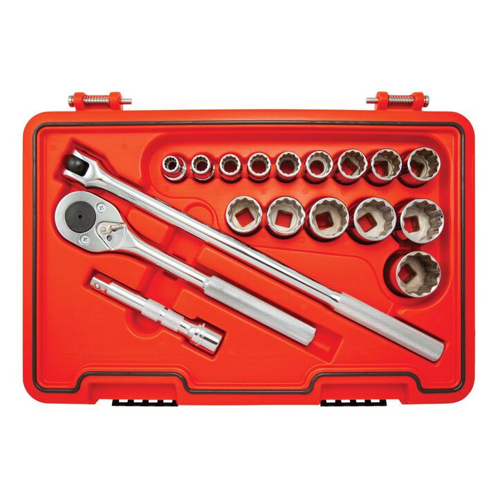 Proto Socket Set 1/2 DR 18pc SAE 12pt, large image number 1