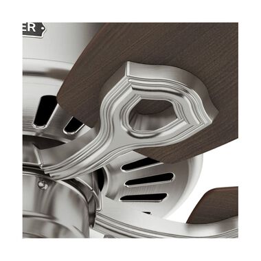 Hunter Fan Builder Ceiling Fan 42in Brushed Nickel Brazilian Cherry, large image number 4