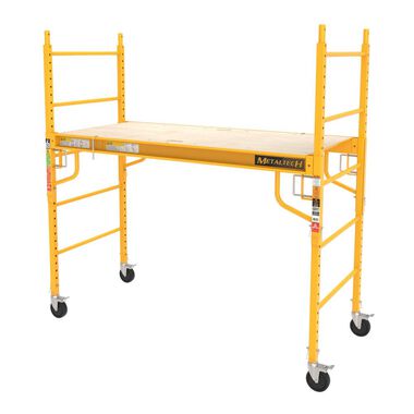 Metaltech 6-ft x 74-in x 30-in Steel Rolling Scaffold