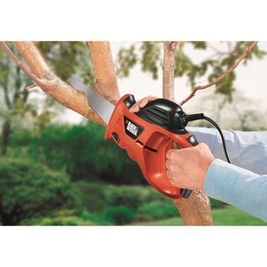 Black & Decker PHS550B 3.4 Amp Powered Handsaw with Storage Bag with 74-591  Large Wood Cutting Blade