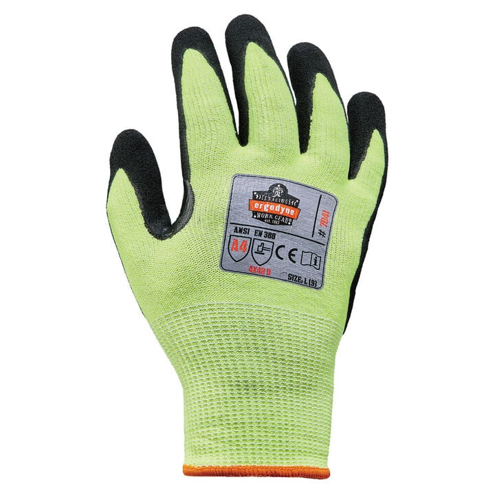 Ergodyne 7041 Certified Nitrile Coated Cut-Resistant Gloves XS Lime 144 Pairs, large image number 6