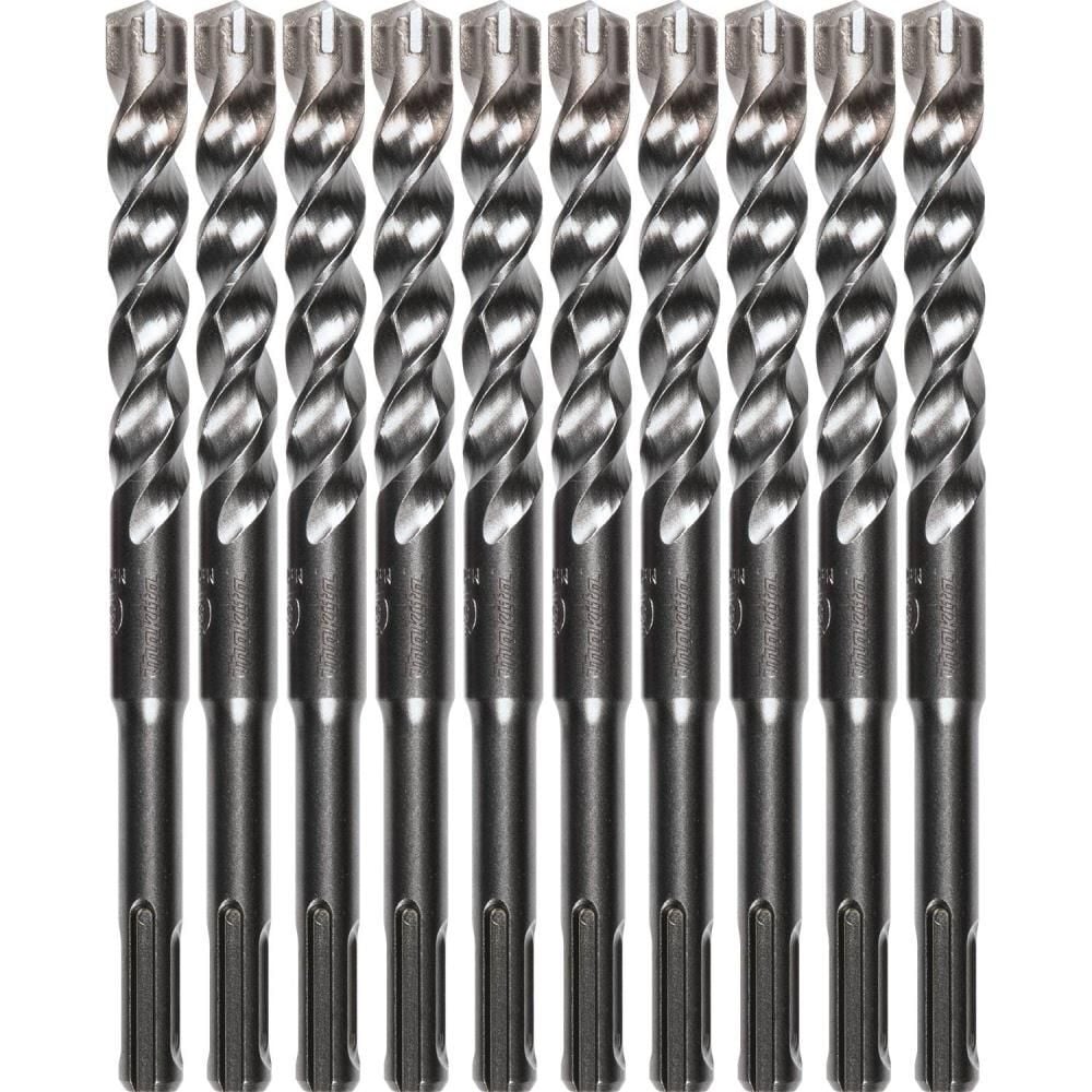 Makita 1/2in x 6in SDS Plus Bit 3 Cutter 10pk, large image number 1